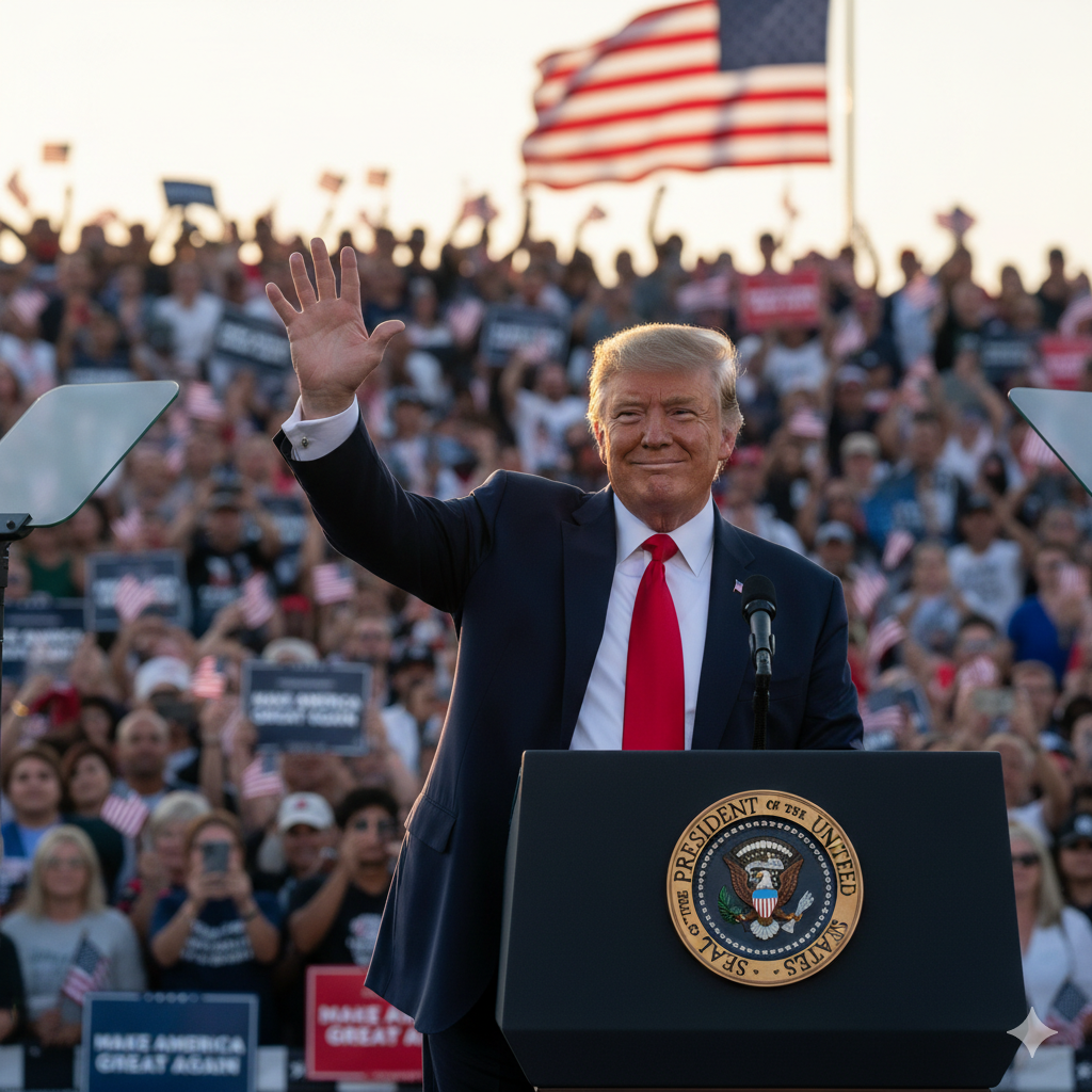 トランプ大統領を問題が無い範囲で描ける？の画像