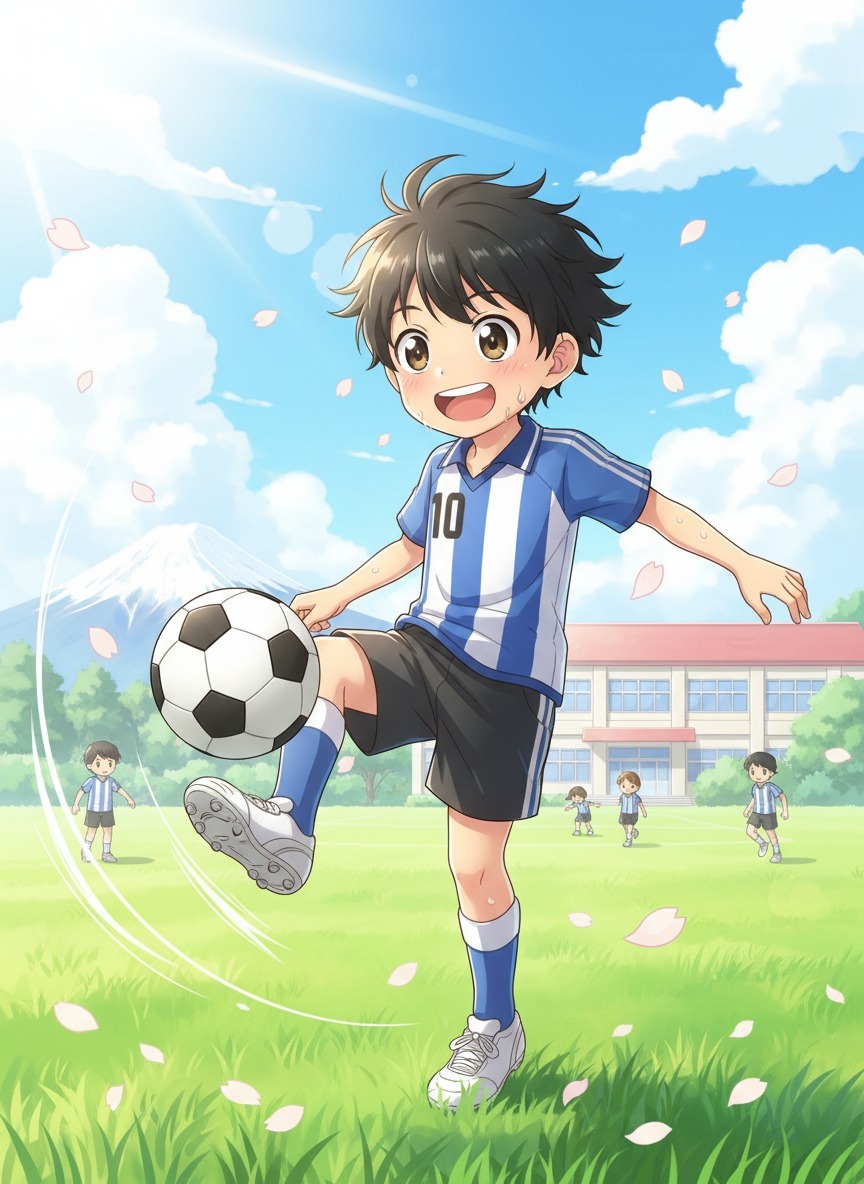 近所のサッカー少年団を見て思い出したことの画像